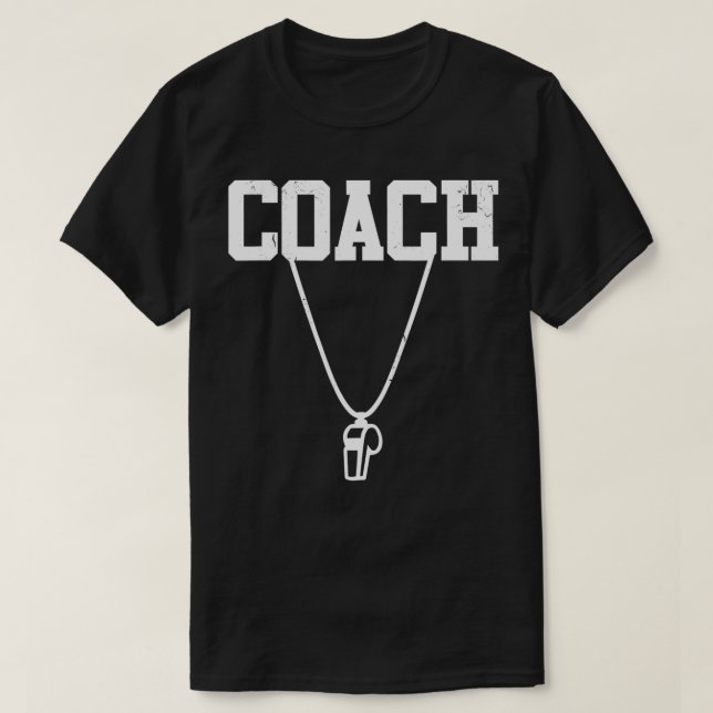 T-shirt Entraîneur soccer cadeau handball basketball whist (Design devant)