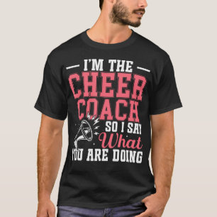 T-shirt Entraîneurs de Pom-Pom Girls Coaching Poms Je Suis