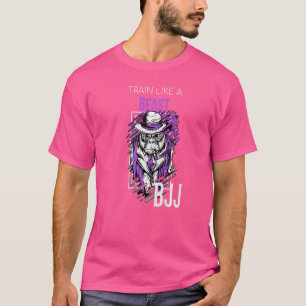T-shirt Entraînez-vous comme une bête Gorilla BJJ Jiu Jits