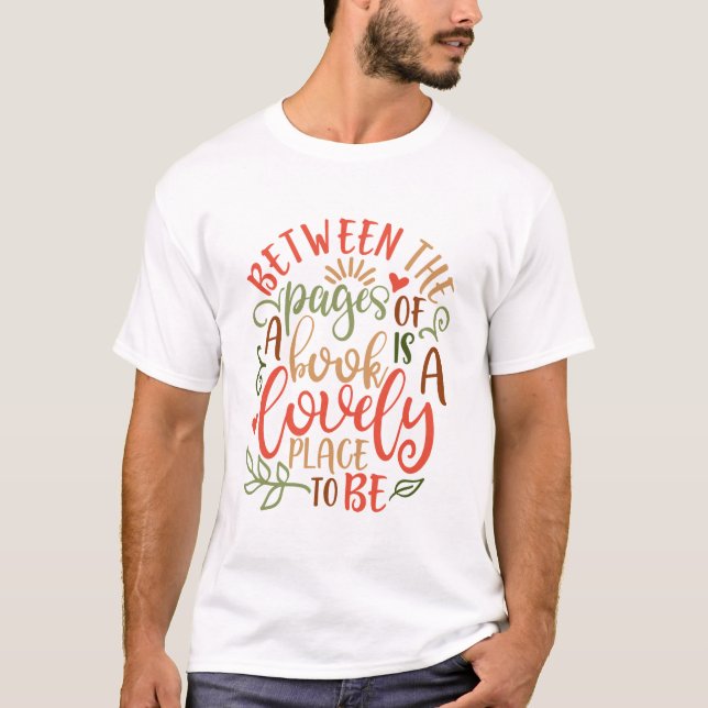 T-shirt Entre Les Pages Des Idées De Livres (Devant)