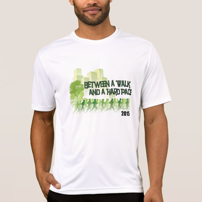 T-shirt Entre une promenade et un pas dur 2015 (Devant)