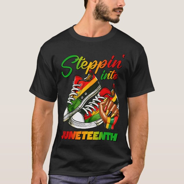 T-shirt Entrée Dans Le 11E Junetten Femme Black Girls Sn (Devant)