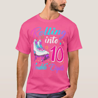 T-shirt Entrée dans les 10 Patins à roulettes à double chi