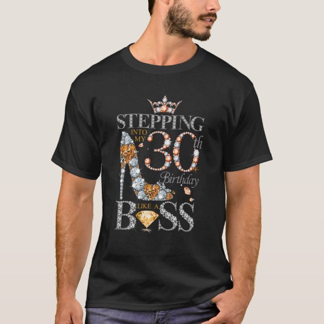 T-shirt Entrée Dans Mes 30 Anniversaires Comme Un Patron C (Devant)