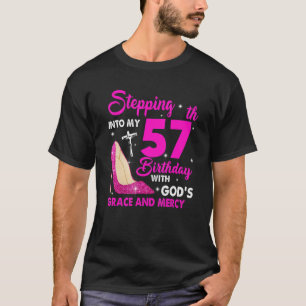 T-shirt Entrée Dans Mes 57 Avec La grâce Et La Miséricorde