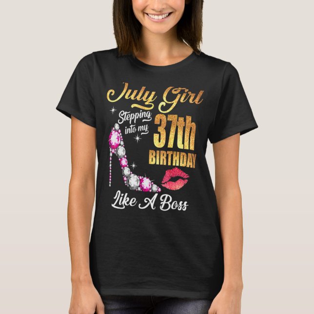 T-shirt Entrée Dans Mon 37E Anniversaire Comme Un Patron P (Devant)