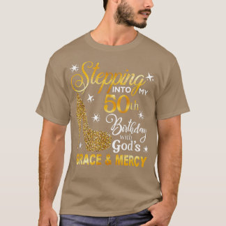 T-shirt Entrée dans mon 50e anniversaire avec la grâce des