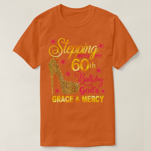 T-shirt Entrée dans mon 60e anniversaire Blanc  (Design devant)