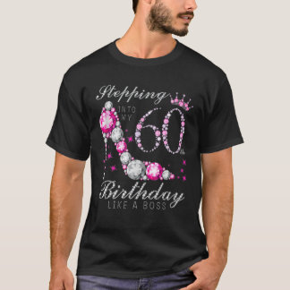 T-shirt Entrée Dans Mon 60E Anniversaire Comme Un Boss 60E