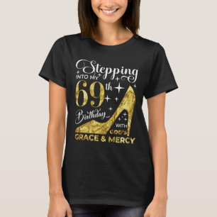 T-shirt Entrée dans mon 69e anniversaire avec des dieux