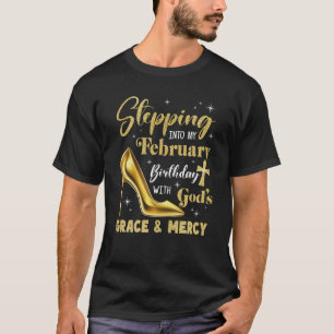 T-shirt Entrée Dans Mon Anniversaire De Février Avec La Gr