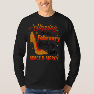 T-shirt Entrée Dans Mon Anniversaire De Février Avec La Gr
