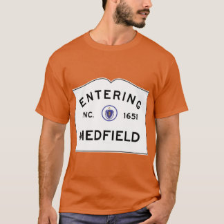 T-shirt Entrée de Medfield Massachusetts Commonwealth de M