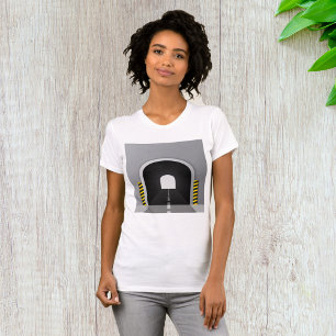 T-shirt Entrée de tunnel routier avec bandes de danger