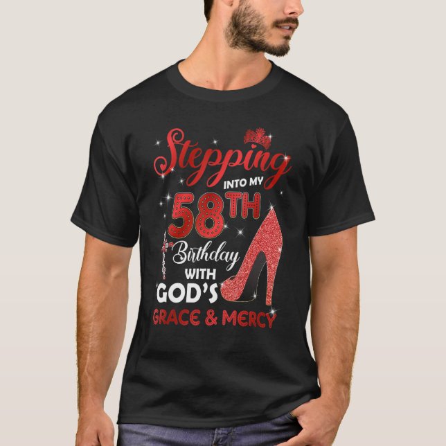 T-shirt Entrée en mai 58e anniversaire avec GODS Grace & M (Devant)
