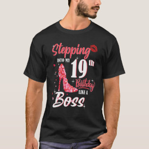 T-shirt Entrée En Mon 19E Anniversaire Comme Un Patron 19 
