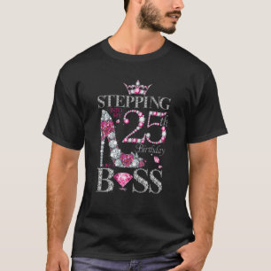 T-shirt Entrée En Mon 25E Anniversaire Comme Un Patron Pou
