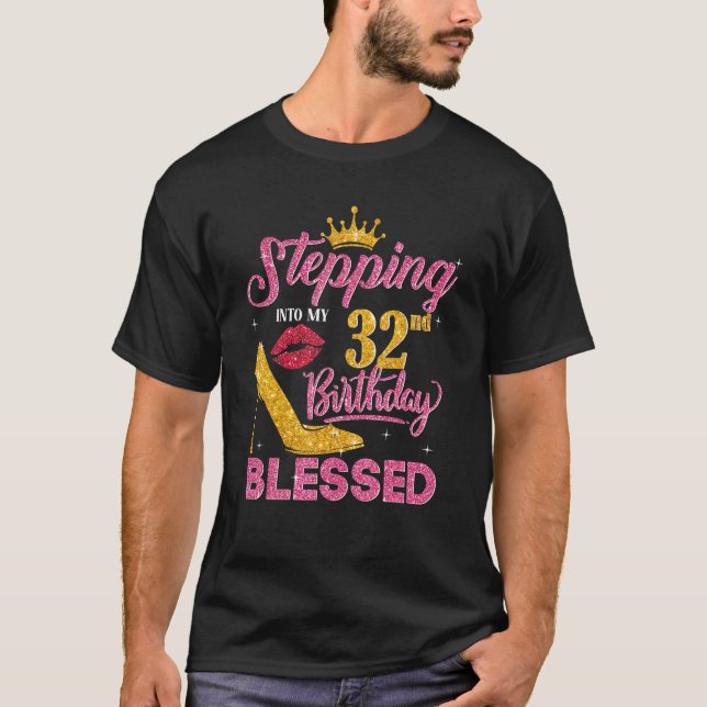 T-shirt Entrée En Mon 32E Anniversaire Comme Un Patron 32  (Devant)