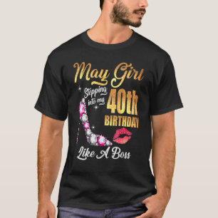 T-shirt Entrée En Mon 40E Anniversaire Comme Un Patron Pou