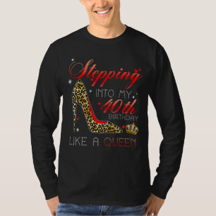 T-shirt Entrée En Mon 40E Anniversaire Comme Une Reine Dep