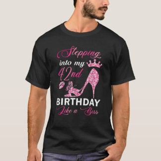 T-shirt Entrée En Mon 42E Anniversaire Comme Un Anniversai