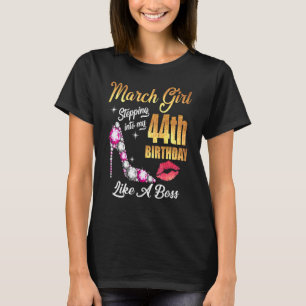 T-shirt Entrée En Mon 44E Anniversaire Comme Un Patron Pou