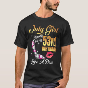 T-shirt Entrée En Mon 53E Anniversaire Comme Un Patron Pou