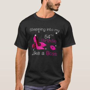 T-shirt Entrée En Mon 54E Anniversaire Comme Un Patron Dep