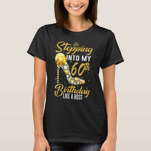 T-shirt Entrée En Mon 60E Anniversaire Comme Un Diamant Bo (Devant)