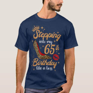 T-shirt Entrée En Mon 65E Anniversaire Comme Un Patron 65