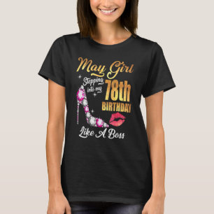 T-shirt Entrée En Mon 78E Anniversaire Comme Un Patron Pou