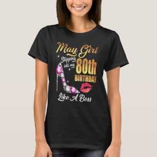 T-shirt Entrée En Mon 80E Anniversaire Comme Un Patron Pou
