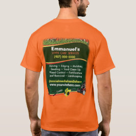 T-shirt Entrepôt de pelouse Aménagement de l'herbe Coupe o