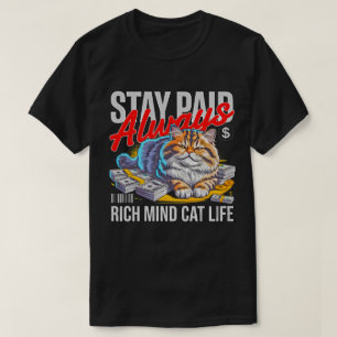 T-shirt Entrepreneur Chat Boss - Restez Payé Esprit de Cha