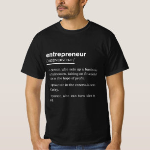 T-shirt Entrepreneur Définition Amusant Propriétaire d'ent