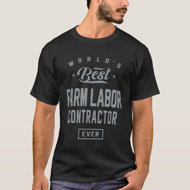 T-shirt Entrepreneur du travail agricole Profession d'empl (Devant)