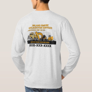T-shirt Entrepreneur général de terrassement personnalisé