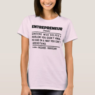 T-shirt Entrepreneur Noun Définition Cool Propriétaire d'e