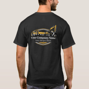 T-shirt Entreprise de Construction de Matériel Lourd Profe