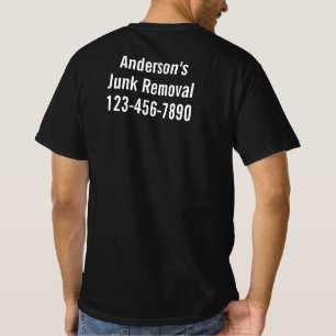 T-shirt Entreprise de Débarras Nom Numéro de Téléphone Noi