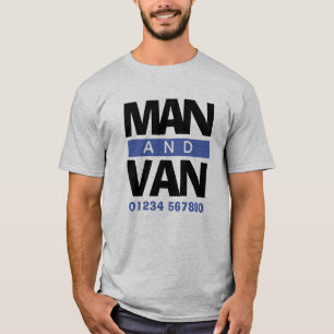 T-shirt Entreprise de déménagement coursier homme et fourg
