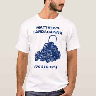T-shirt Entreprise de sciage de pelouse paysagée personna