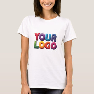 T-shirt Entreprise simple avec logo et texte personnalisés