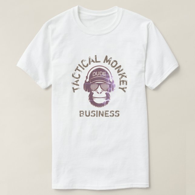 T-SHIRT ENTREPRISE TACTIQUE DE MONKEY (Design devant)