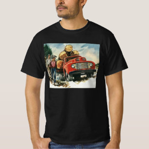 T-shirt Entreprise vintage, Camion d'exploitation forestiè