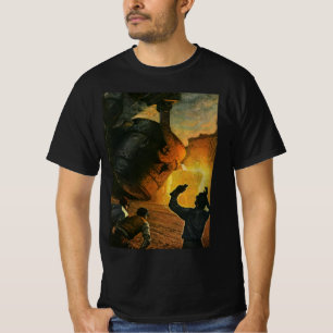 T-shirt Entreprise vintage, industrie de la fabrication de