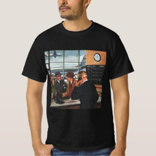 T-shirt Entreprise Vintage, Personnes au comptoir d'une co