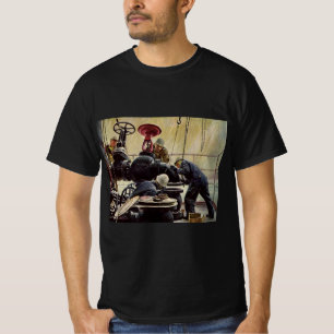 T-shirt Entreprise Vintage, Plateforme Pétrolière sur l'Oc