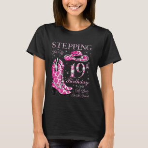 T-shirt Entrer dans mes 19 ans avec mes bottes aux pieds