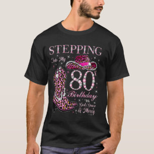 T-shirt Entrer dans mes 80 ans avec la grâce de Dieu An